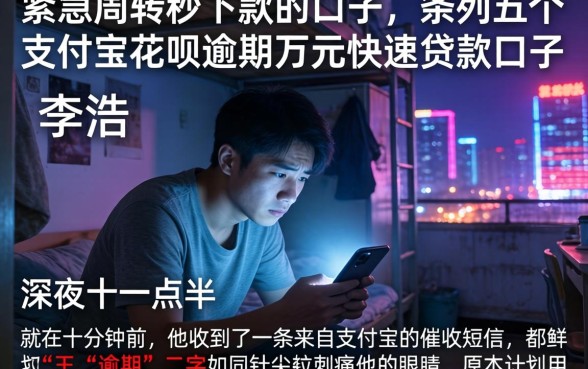紧急周转秒下款的口子,条列五个支付宝花呗逾期万元快速贷款口子