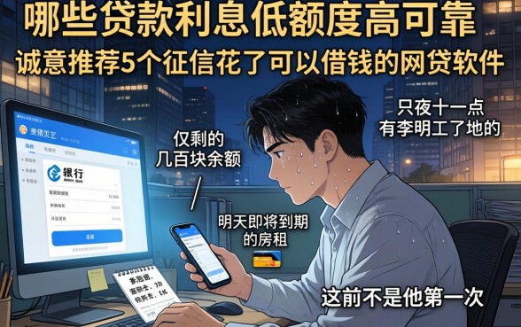 哪些贷款利息低额度高可靠,诚意推荐5个征信花了可以借钱的网贷软件