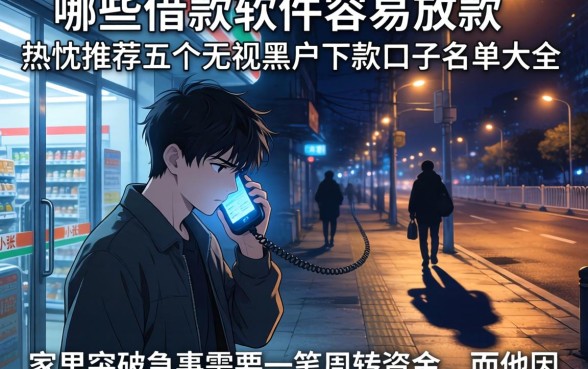 哪些借款软件容易放款，热忱推荐五个无视黑户下款口子名单大全