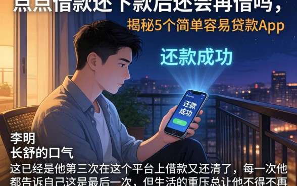 点点借款还下款后还会再借吗，揭秘5个简单容易贷款app