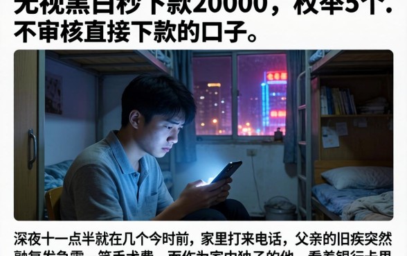 无视黑白秒下款20000，枚举5个不审核直接下款的口子