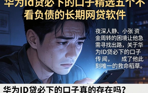 华为id贷必下的口子，精选五个不看负债的长期网贷软件