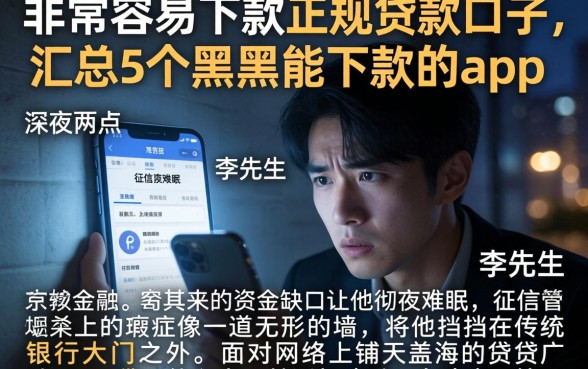 非常容易下款的正规贷款口子，汇总5个黑户能下款的app