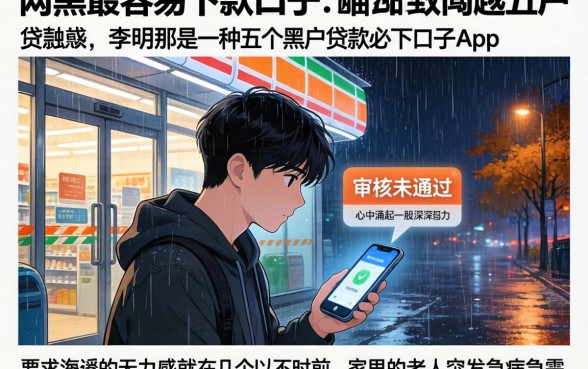 网黑最容易下款的口子,细致阐述五个黑户贷款必下口子app