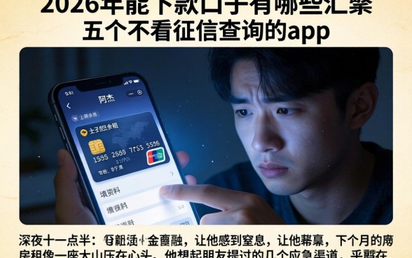 2026年能下款的口子有哪些，汇整五个不看征信查询的app