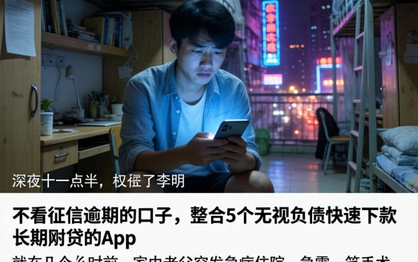 不看征信逾期的口子，整合5个无视负债快速下款长期网贷的app