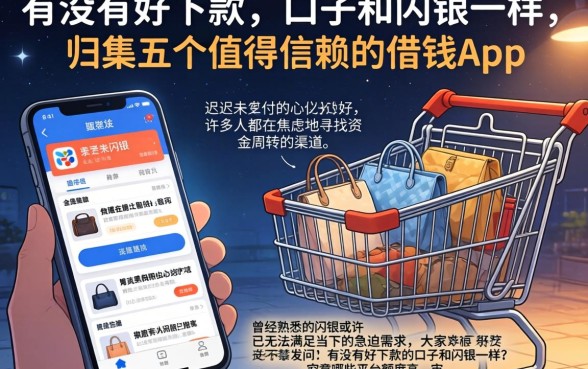 有没有好下款的口子和闪银一样，归集五个值得信赖的借钱app