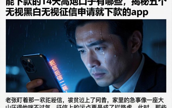 能下款的14天高炮口子有哪些,揭秘五个无视黑白无视征信申请就下款的app
