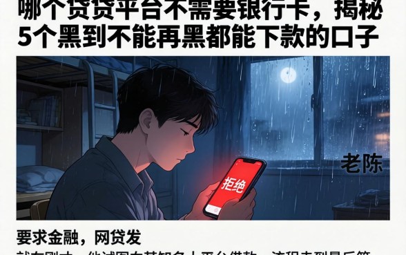 哪个借贷平台不需要银行卡，揭秘5个黑到不能再黑都能下款的口子