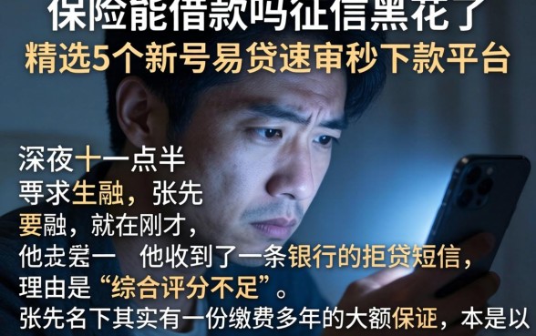 保险能借款吗征信黑花了,精选5个新号易贷速审秒下款平台
