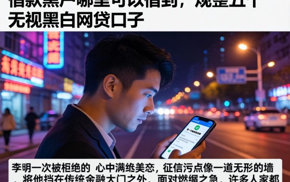 借款黑户哪里可以借到，规整五个无视黑白的网贷口子