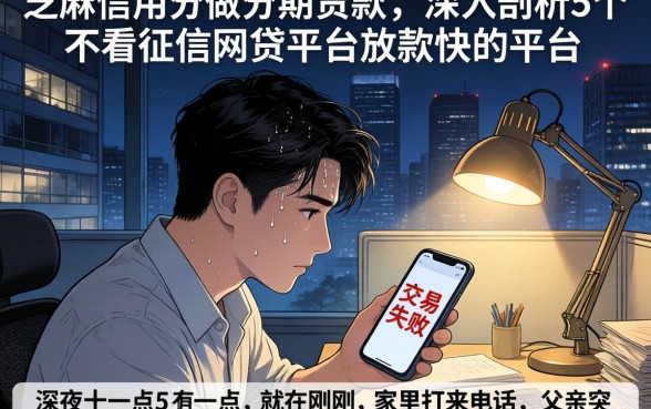 芝麻信用分做分期贷款,深入剖析5个不看征信网贷平台放款快的平台