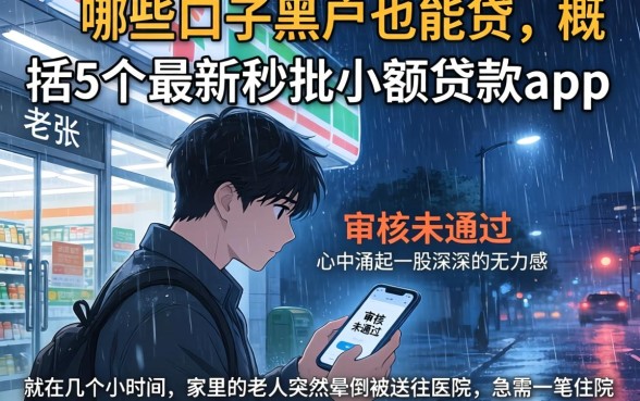 哪些口子黑户也能贷,概括5个最新秒批小额贷款app