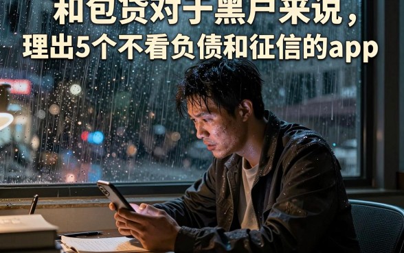 和包贷对于黑户来说，理出5个不看负债和征信的app