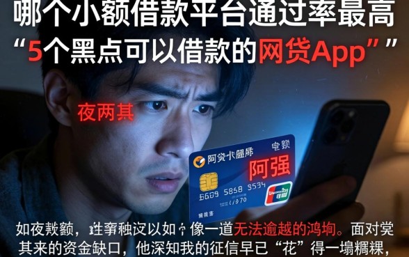 哪个小额借款平台通过率最高,细致阐述5个黑户可以借款的网贷app
