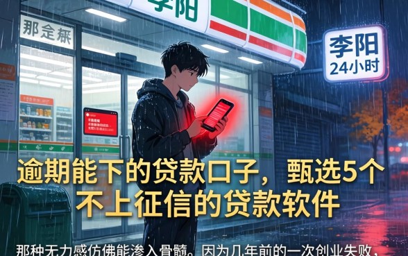 逾期能下的贷款口子,甄选5个不上征信的贷款软件
