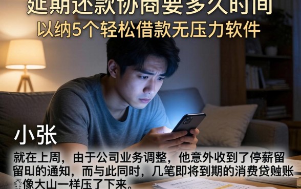延期还款协商要多久时间，归纳5个轻松借款无压力软件