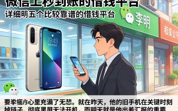 微信上秒到账的借钱平台,详尽说明五个比较靠谱的借钱平台