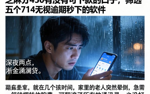芝麻分450有没有可下款的口子，筛选五个714无视逾期秒下的软件