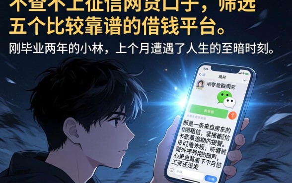 不查不上征信的网贷口子，筛选五个比较靠谱的借钱平台