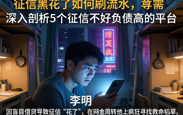 征信黑花了如何刷流水,深入剖析5个征信不好负债高的平台