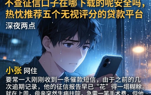 不查征信口子在哪下载的呢安全吗，热忱推荐五个无视评分的贷款平台