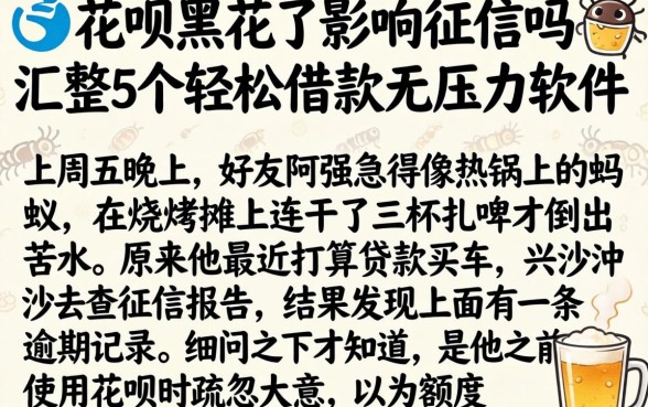 花呗黑花了影响征信吗，汇整5个轻松借款无压力软件