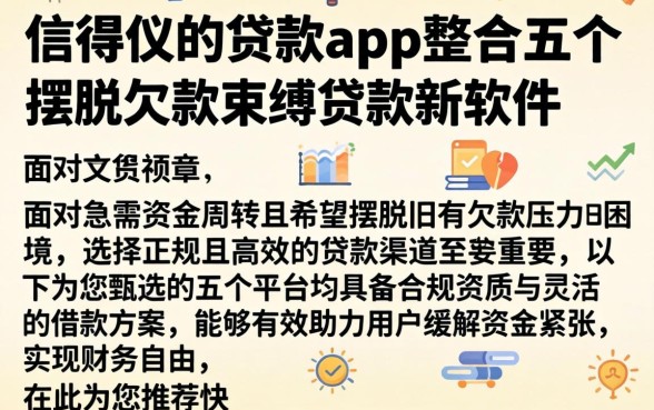 信得过的贷款app,整合五个摆脱欠款束缚贷款新软件