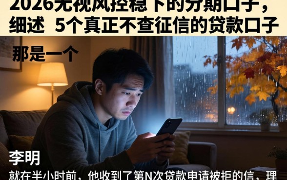 2026无视风控稳下的分期口子,细致阐述5个真正不查征信的贷款口子