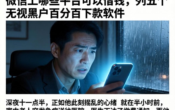 微信上哪些平台可以借钱,胪列五个无视黑户百分百下款软件