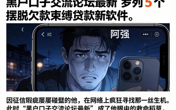 黑户口子交流论坛最新，罗列5个摆脱欠款束缚贷款新软件