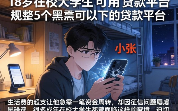 18岁在校大学生可用的贷款平台,规整5个黑户可以下的贷款平台