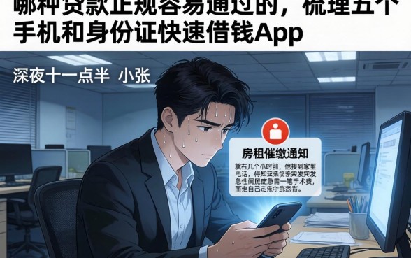 哪种贷款正规容易通过的,梳理五个手机和身份证快速借钱app
