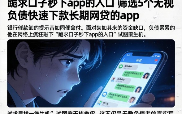 跪求口子秒下app的入口，筛选5个无视负债快速下款长期网贷的app