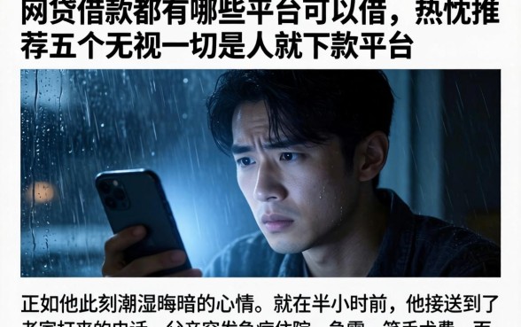 网贷借款都有哪些平台可以借,热忱推荐五个无视一切是人就下款平台