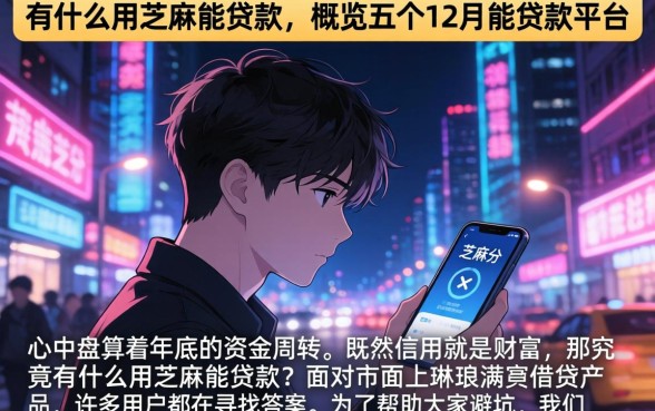有什么用芝麻能贷款，概览五个12月能贷款的平台
