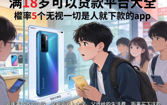 满18岁可以贷款的平台大全，枚举5个无视一切是人就下款的app