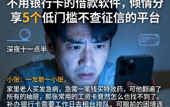 不用银行卡的借款软件，倾情分享5个低门槛不查征信的平台