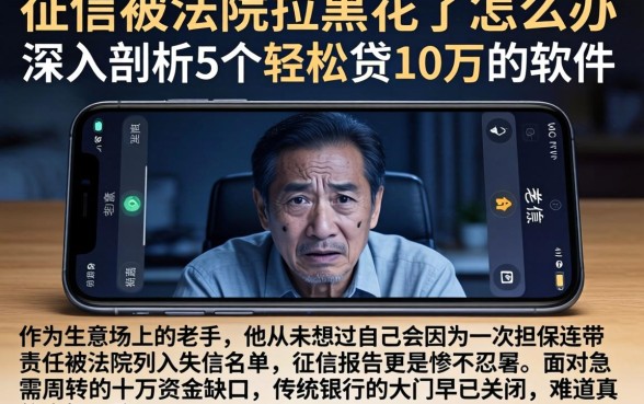 征信被法院拉黑花了怎么办，深入剖析5个轻松贷10万的软件