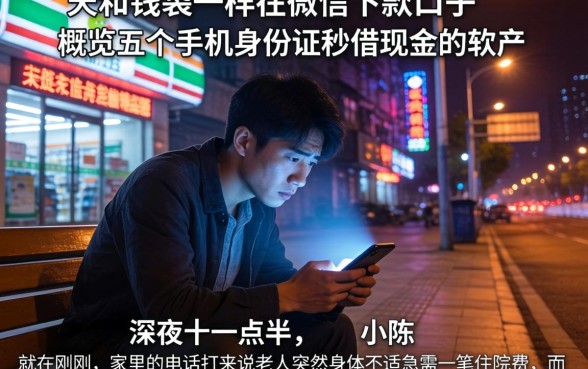 天和钱袋一样在微信下款的口子，概览五个手机身份证秒借现金的软件