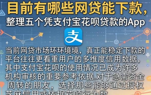目前有哪些网贷能下款，整理五个凭支付宝花呗贷款的app