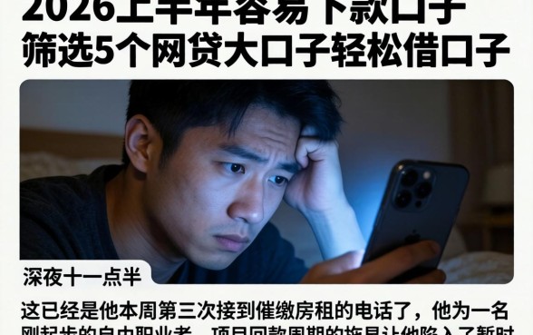 2026上半年容易下款的口子,筛选5个网贷大口子轻松借口子