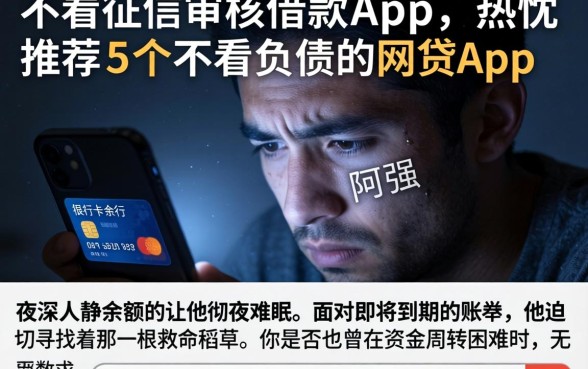不看征信审核借款app，热忱推荐5个不看负债的网贷app