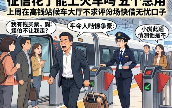 征信花了能上火车吗，细致阐述五个急用不求评分快借无忧的口子