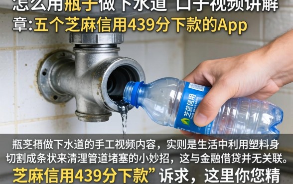 怎么用瓶子做下水道的口子视频讲解,枚举五个芝麻信用439分下款的app