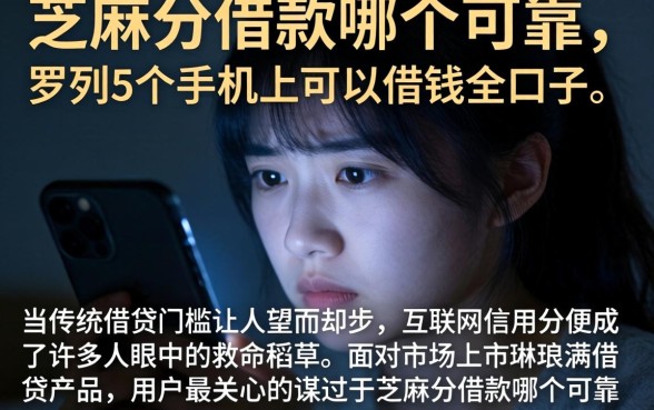 芝麻分借款哪个可靠，罗列5个手机上可以借钱的口子