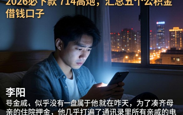 2026必下款的714高炮，汇总五个公积金借钱口子