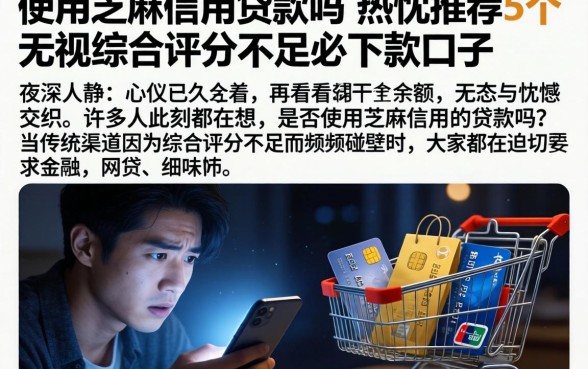 使用芝麻信用的贷款吗，热忱推荐5个无视综合评分不足必下款口子