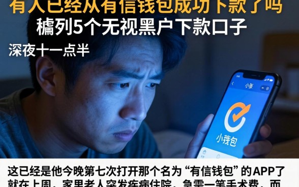 有人已经从有信钱包成功下款了吗，胪列5个无视黑户下款口子