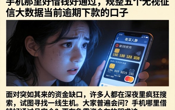 手机那里好借钱好通过，规整五个无视征信大数据当前逾期下款的口子